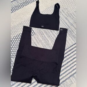 Black SET Activewear Top and Bottom Set